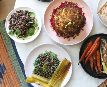 lobya və pendirlə qatlama